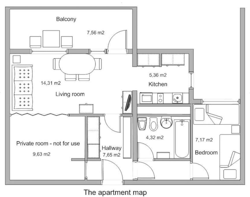 Eurit Apartment Shown In Detail Split Bagian luar foto